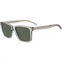 Graues Gestell Grüne Gläser Sonnenbrille Hugo Boss