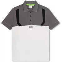 Graues Polo-Shirt für Kinder Boss