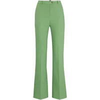 Grüne Slim Fit Flared Hose Boss