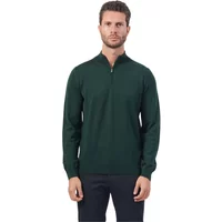 Grüner V-Ausschnitt Pullover Exklusive Details Hugo Boss