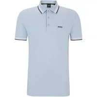 Hellblaues Poloshirt mit kurzen Ärmeln Hugo Boss