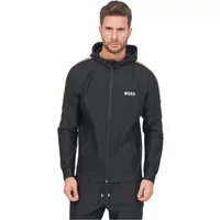 Herren Kapuzen-Zip-Sweatshirt mit Streifen und Logo Hugo Boss