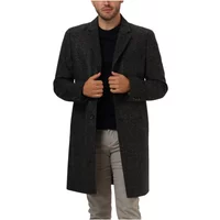 Herren Schwarze Lederjacke Hugo Boss