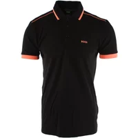 Herren Schwarzes Baumwoll Polo Shirt Hugo Boss