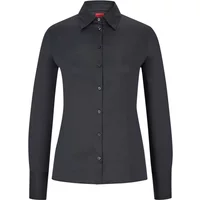 Hugo 50416895 The Fitted Shirt 10211515 01 Damen Bluse Black Schwarz Hugo Boss