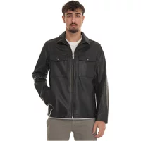 Jonova1 leather harrington jacket Boss