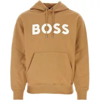 Kamel Baumwoll-Sweatshirt Boss