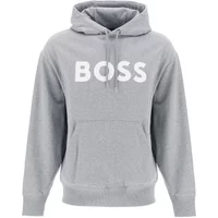 Klassischer Logo Hoodie mit Gummi-Print Boss