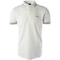 Klassisches Weißes Baumwoll-Poloshirt Hugo Boss