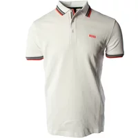 Klassisches Weißes Baumwoll-Poloshirt Hugo Boss