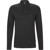 Langarm Baumwoll-Polo mit Logo-Patch Hugo Boss