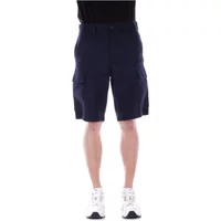 Leinen Bermuda Shorts Reißverschluss Knopfverschluss Hugo Boss