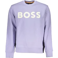 Lila Langarm-Sweatshirt mit Druck Hugo Boss