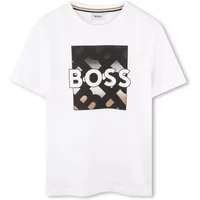 Logo-Print Baumwoll-T-Shirt Hugo Boss