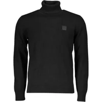 Luxuriöser Baumwoll-Kaschmir-Rollkragenpullover Hugo Boss