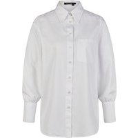 MARC AUREL Blusenshirt Hemd aus Baumwollsatin white