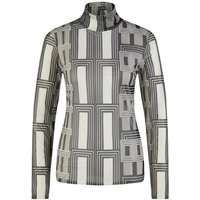 MARC AUREL Blusenshirt Meshshirt mit Art Deco Print black varied