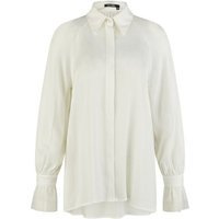 MARC AUREL Blusenshirt Satin-Bluse mit Tüllmanschetten 51000