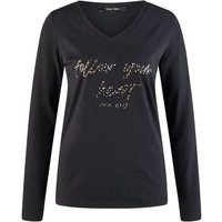 MARC AUREL Langarmshirt mit FOLLOW YOUR HEART Print