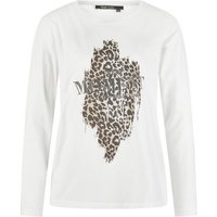 MARC AUREL Langarmshirt mit Leoparden-Frontprint