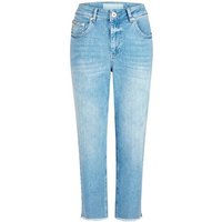 MARC AUREL Mom-Jeans mit Fransensaum