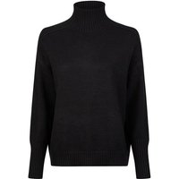 MARC AUREL Strickpullover Turtleneck-Pullover mit Rippendetails black