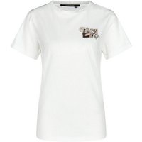 MARC AUREL T-Shirt mit Strass-Applikation