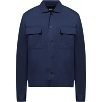 Marine Overshirt Knopfleiste Kragen Taschen Hugo Boss