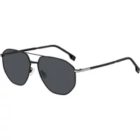 Matte Black Silver/Grey Sonnenbrille Hugo Boss