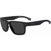 Matte Schwarz Graue Sonnenbrille Hugo Boss