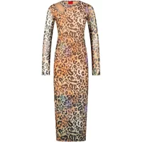 Maxikleid Nalusia mit Animalprint Hugo Boss