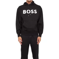 Nero Jersey Hoodie Hugo Boss