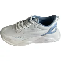 Pastellblaue Sneakers mit Kontrastdetails Hugo Boss