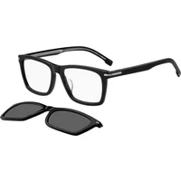 Polarisierte Clip-On Sonnenbrille Schwarz/Grau Hugo Boss