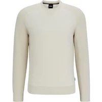 Regular Fit Baumwoll- und Schurwollpullover Hugo Boss