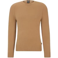 Regular Fit Kaschmirpullover mit eleganten Schulterdetails Hugo Boss