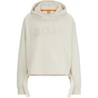 Relaxed Fit BaumwollKapuzenpullover mit tonalem Logo Hugo Boss