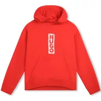 Roter Hugo Sweatshirt mit Kapuze und grafischem Druck Hugo Boss