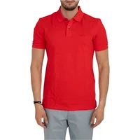 Rotes Poloshirt mit kurzen Ärmeln Hugo Boss