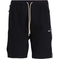 Schwarze Baumwollshorts - Gerader Schnitt Hugo Boss