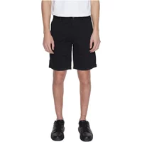 Schwarze Baumwollshorts mit Reißverschluss Hugo Boss