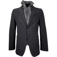 Schwarze Cord-Slim-Fit-Jacke Hugo Boss