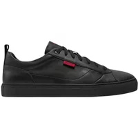 Schwarze Low-Top-Sneakers Hugo Boss