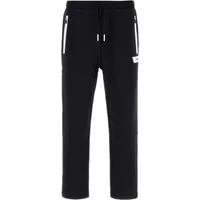 Schwarze Stretch-Baumwoll-Jogger Boss