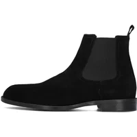 Schwarze Wildleder Chelsea Boots Hugo Boss