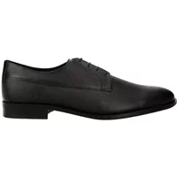 Schwarze flache Schnürschuhe Hugo Boss