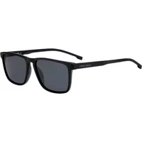 Schwarze/Graue Blaue Acetat Sonnenbrille Hugo Boss