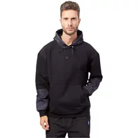 Schwarzer Baumwollhoodie mit Gestörtem Logo Hugo Boss