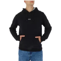 Schwarzer Bedruckter Kapuzenpullover Hugo Boss