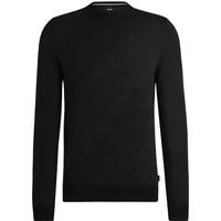 Schwarzer Jacquard-Strickpullover Hugo Boss